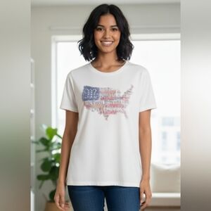 NEW! Miss Me American graphic tee sz medium 222